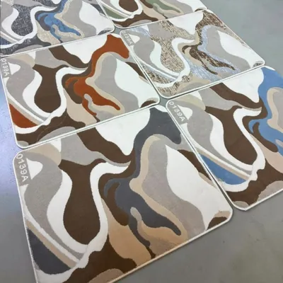 عينات سجاد صالات مشجر مودرن بنقشة متموجة كود 0139A - سالفورد الكويت
